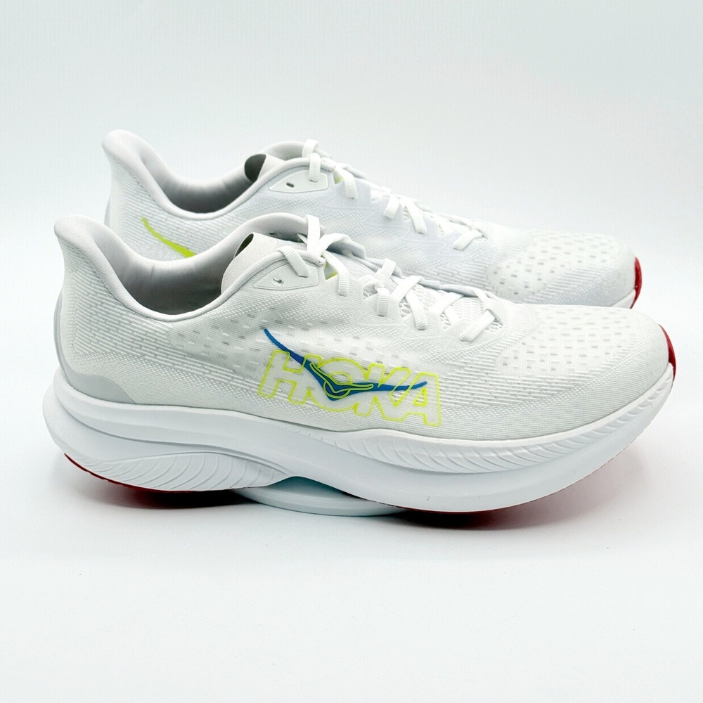Hoka One One HOKA Mach 6 White Shoes Size 14 Mens White Cloud 1147790-WNCL New